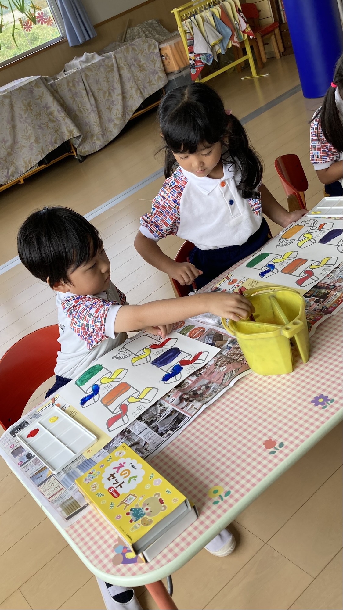 福岡県　京都郡　みやこ町　犀川　わくわくの幼稚園　のびのび幼https://waku2noki.com/7232/稚園　幼稚園　保育園　認定こども園　子ども　保育　弁当　ママ弁当　遠足　年長　年中　年少　未満児　みやこ町保育園　行橋市幼稚園　よちよち広場　言葉遊びかるた遊び　表現遊び　外遊び　お花見　個人制作　マット遊び　体育遊び　らブロック遊び　滑り台　砂場　絵パズル　みのむし　クリスマス制作　お散歩　作品展　ボール遊び　花見　体操教室　指スタンプ製作　給食参観　時の記念日製作　年長製作　あそびワーク　あそび
七夕飾り　絵の具と､はっけん